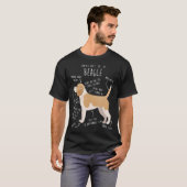 Lemon Beagle Hund Anatomie Niedlich Hunde Mama Hun T-Shirt (Vorne ganz)