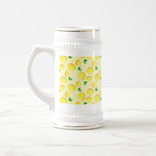 Lemon Beer Stein Bierglas (Links)