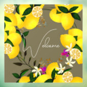 Lemon-Begrüßungsfenster Fensteraufkleber (Blatt 3)