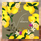 Lemon-Begrüßungsfenster Fensteraufkleber (Blatt 2)