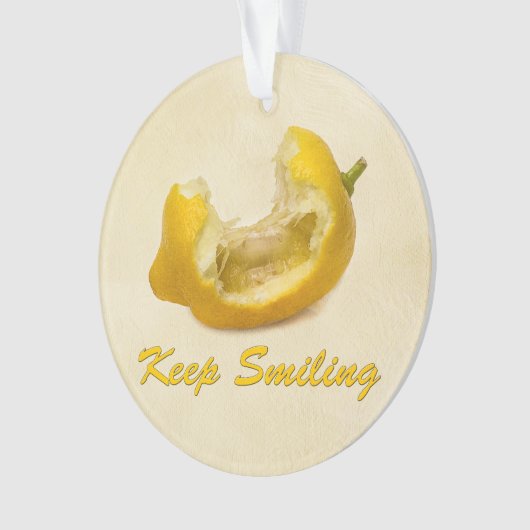 Lemon - Behalt Lächeln Ornament (Vorderseite)