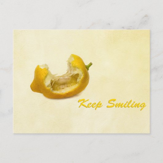 Lemon - Behalt Lächeln Postkarte (Vorderseite)