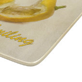 Lemon - Behalt Lächeln Schneidebrett (Ecke)