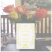 Lemon Bells Scrollwork Design Wedding Save The Date