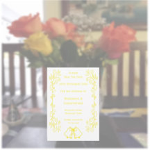 Lemon Bells Scrollwork Design Wedding