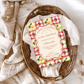 Lemon Berry Picnic Baby Shower Einladung