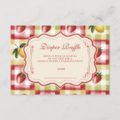 Lemon Berry Picnic Diapper Raffle Begleitkarte (Vorderseite)