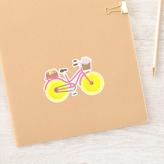 Lemon Bike Aufkleber (Notizbuch)
