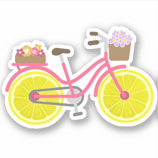 Lemon Bike Sticker (Vorderseite)