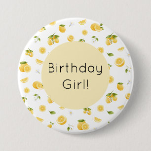 Lemon Birthday Button