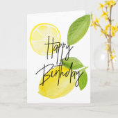Lemon Birthday Card Karte (Gelbe Blume)