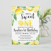 Lemon Birthday Einladung | Einladung süß (Stehend Vorderseite)