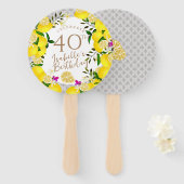Lemon Birthday Fächer (Vorne und Hinten)