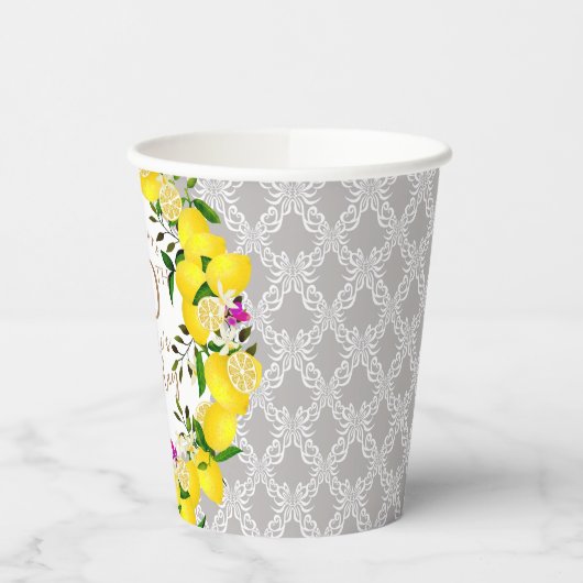 Lemon Birthday Pappbecher (Links)
