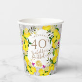 Lemon Birthday Pappbecher (Vorderseite)