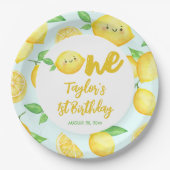 Lemon Birthday Pappteller (Vorderseite)