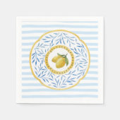 Lemon Birthday Party Paper Napkins Serviette (Vorderseite)