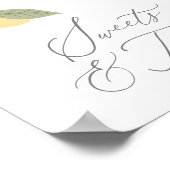 Lemon Birthday Party Süßigkeiten und Leckereien Un Poster (Ecke)