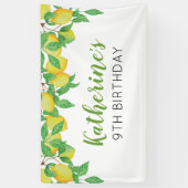 Lemon Birthday Personalized banner (Vertikal)