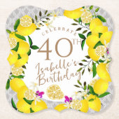 Lemon Birthday Untersetzer (Vorderseite)