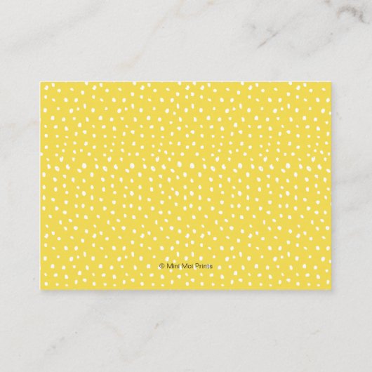 Lemon Blätter Babyduschkarte Begleitkarte (Rückseite)