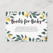 Lemon Blätter Babyduschkarte Begleitkarte (Vorderseite)