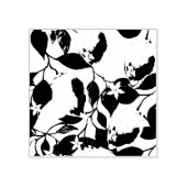 Lemon Blätter Blume Foliage Nahtloses Muster Gummistempel (Prägung)