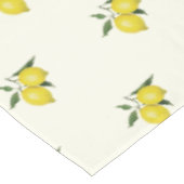 Lemon Blätter Citrus Gelbes Muster Tischdecke (Schrägansicht)
