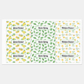 Lemon & Blätter Essenzielle Ölspritzen Flascheneti Etiketten (Blatt)