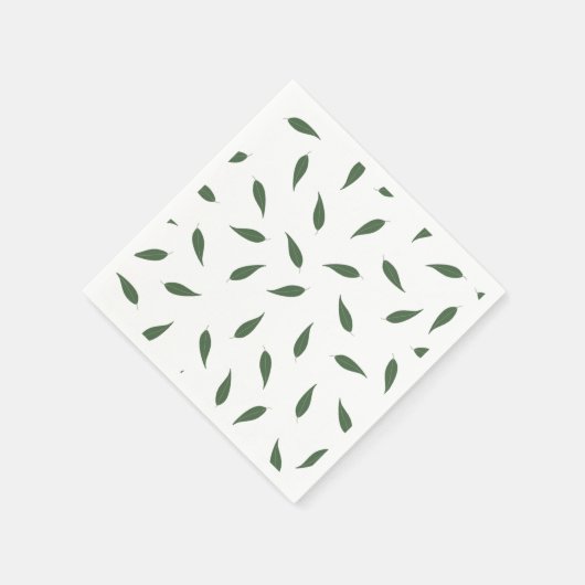 Lemon-Blätter Serviette (Ecke)