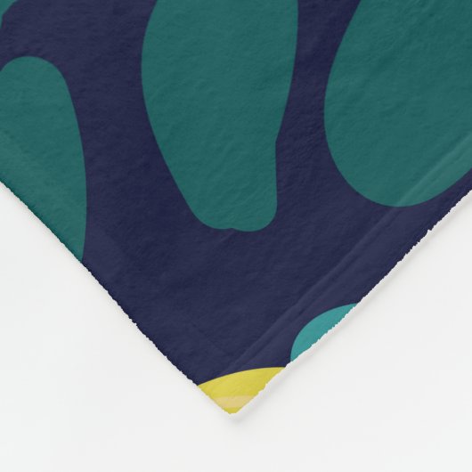 Lemon-Blätter: Vintager Illustrationshintergrund Fleecedecke (Ecke)