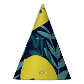 Lemon-Blätter: Vintager Illustrationshintergrund Partyhütchen (Links)