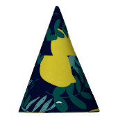 Lemon-Blätter: Vintager Illustrationshintergrund Partyhütchen (Rechts)