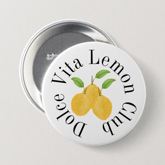 Lemon Bloom Collection Button (Vorne & Hinten)