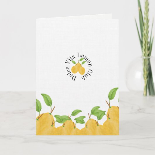 Lemon Bloom Collection Geburtstag Karte (Vorderseite)