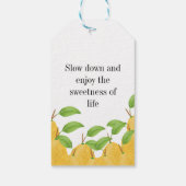 Lemon Bloom Collection Geschenkanhänger (Rückseite)