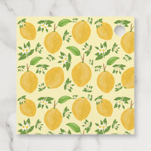 Lemon Bloom Collection Geschenkanhänger (Rückseite)