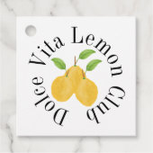 Lemon Bloom Collection Geschenkanhänger (Vorderseite)
