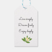 Lemon Bloom Collection Geschenkanhänger (Rückseite)