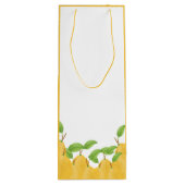 Lemon Bloom Collection Geschenktüte Für Weinflaschen (Rückseite)