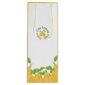 Lemon Bloom Collection Geschenktüte Für Weinflaschen (Vorderseite)