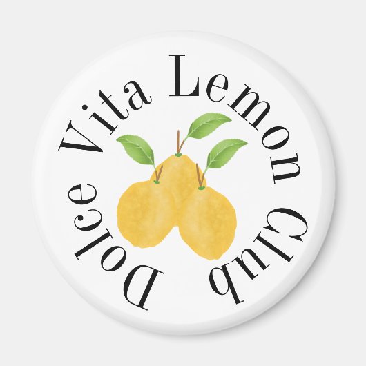 Lemon Bloom Collection Magnet (Vorne)