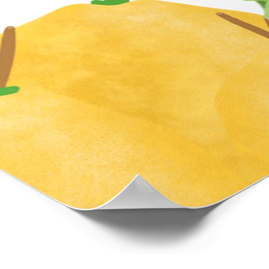 Lemon Bloom Collection  Poster (Ecke)