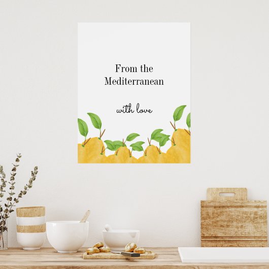 Lemon Bloom Collection  Poster (Küche)