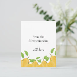 Lemon Bloom Collection  Postkarte