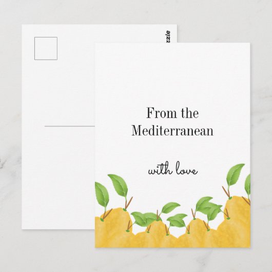 Lemon Bloom Collection  Postkarte (Vorne/Hinten)