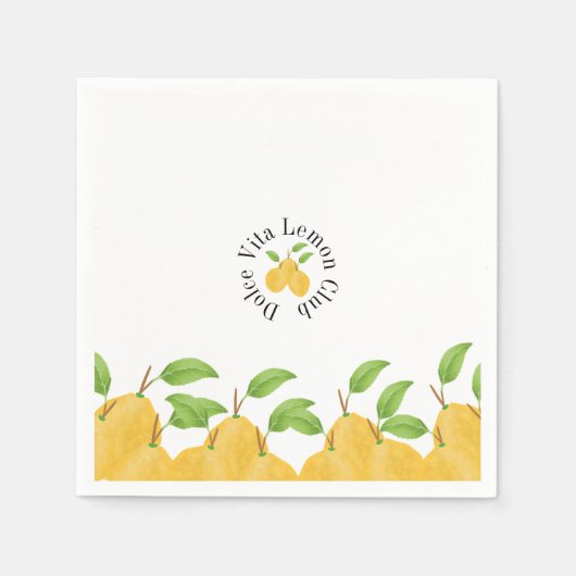 Lemon Bloom Collection Serviette (Vorderseite)