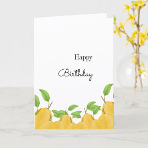 Lemon Bloom Kollektion Geburtstag Karte