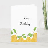 Lemon Bloom Kollektion Geburtstag Karte (Vorderseite)
