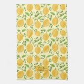 Lemon Bloom Kollektion Gelbes Muster Geschirrtuch (Vertikal)